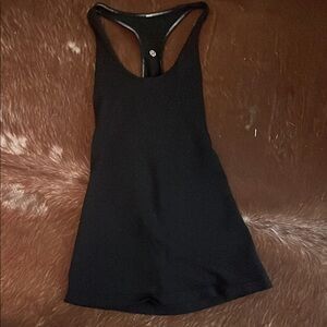 lululemon athletica Black Racerback Tank Top